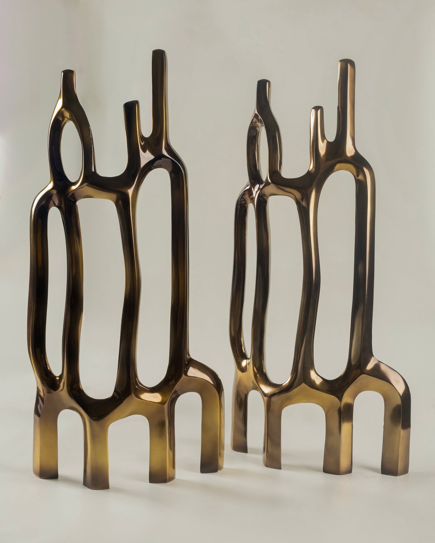 Connexus - designer abstract metal sculpture for contemporary luxury home decor by Olkap