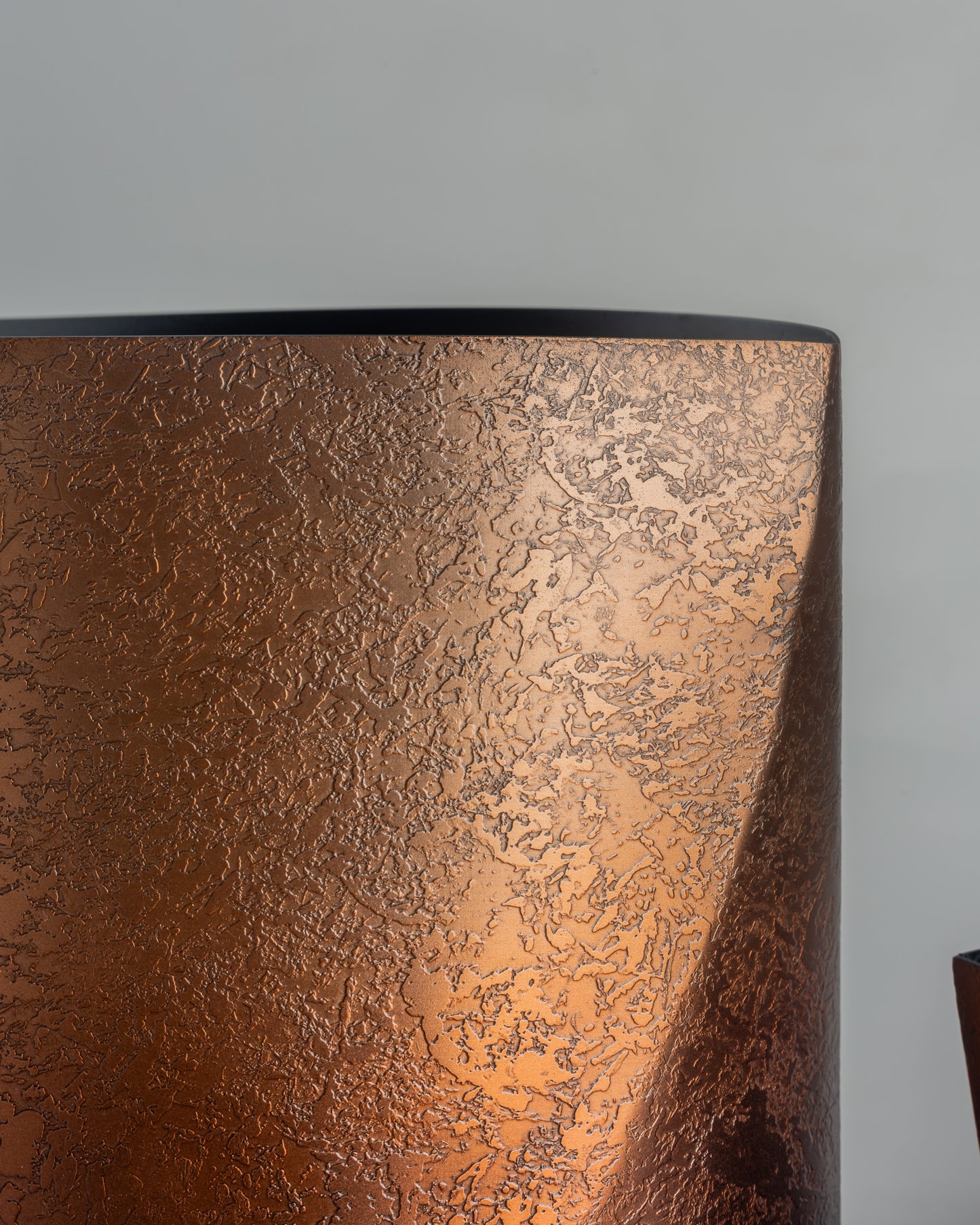 Dusk - designer ombre finish metal accent for contemporary home decor by Olkap