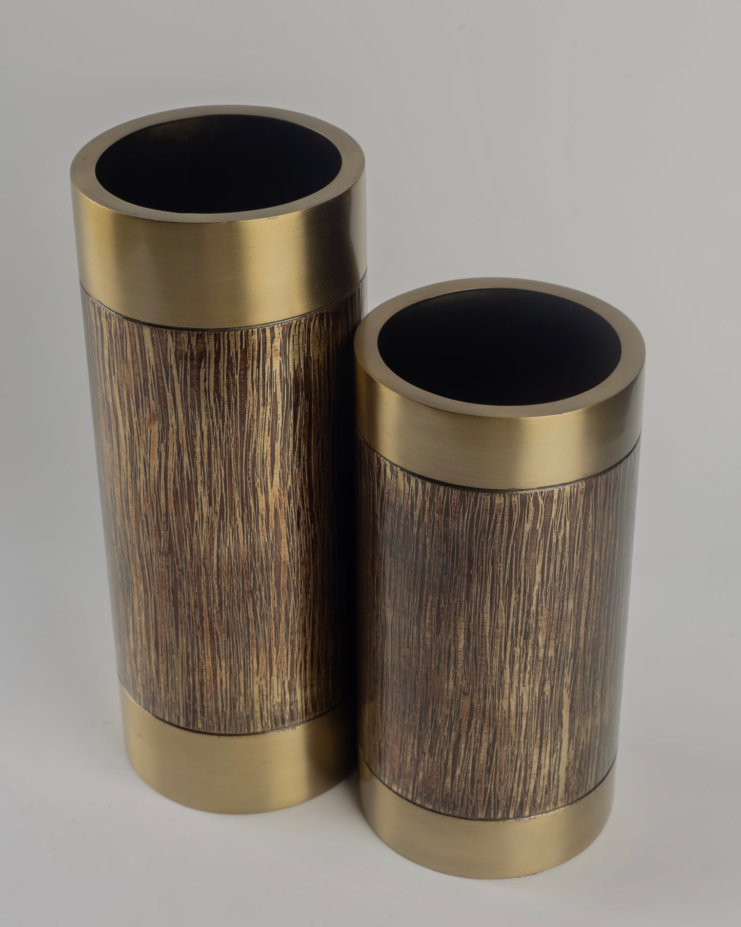 Olympus - designer cylindrical metal accent for contemporary home decor by OLKAP