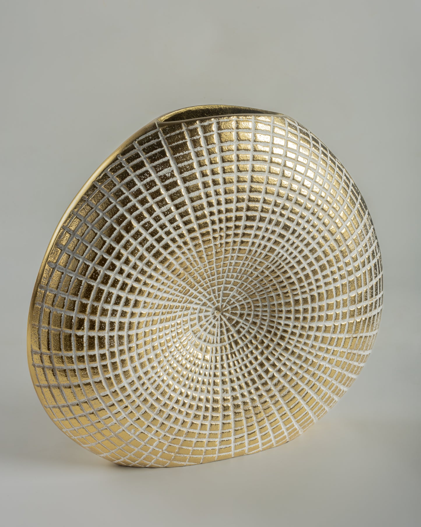 Sundial - designer geometric metal sculpture for contemporary luxury home decor by Olkap