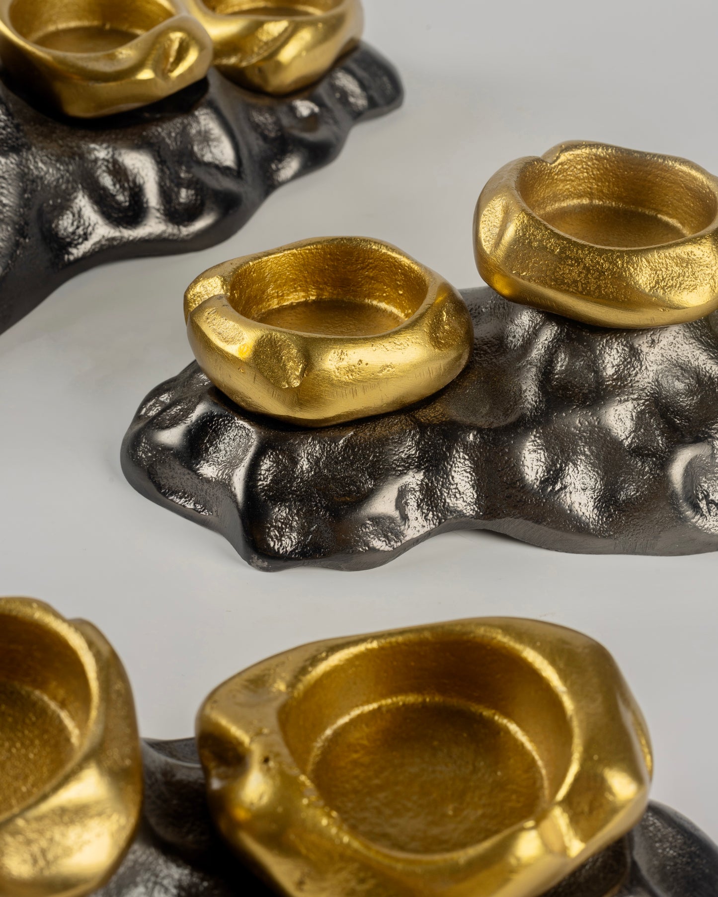 Vulcan - designer small metal accent piece for contemporary luxury home decor by Olkap