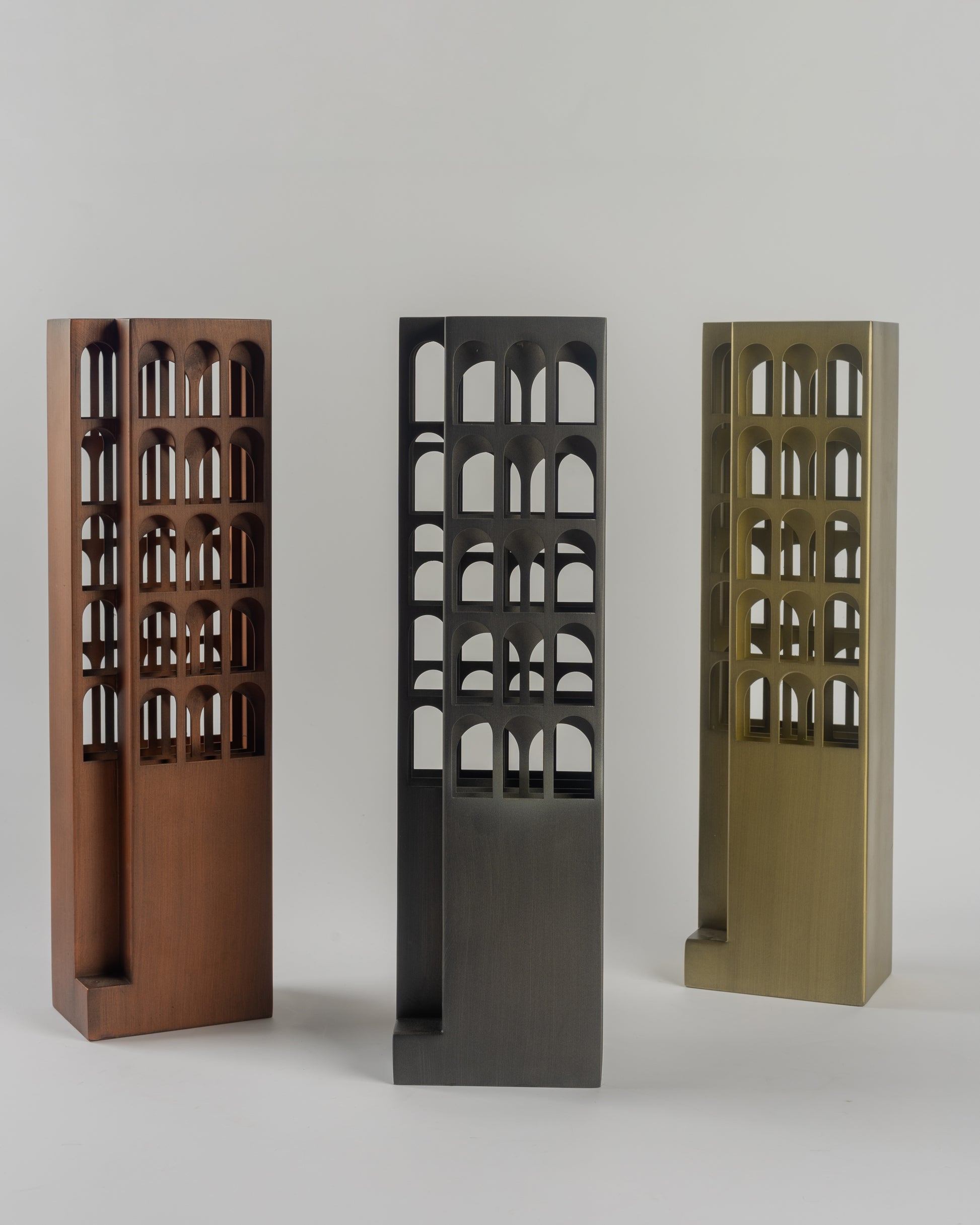 Arcana - designer artistic metal sculpture for contemporary luxury home decor by Olkap