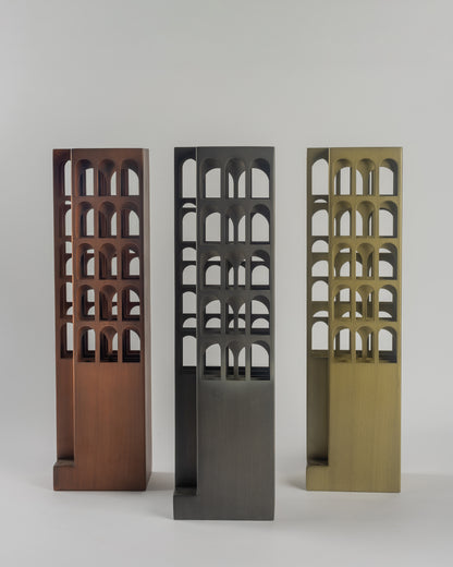 Arcana - designer artistic metal sculpture for contemporary luxury home decor by Olkap