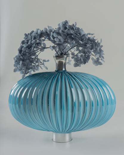 Bellow - designer tiered metal bowl for contemporary luxury home decor by OLKAP