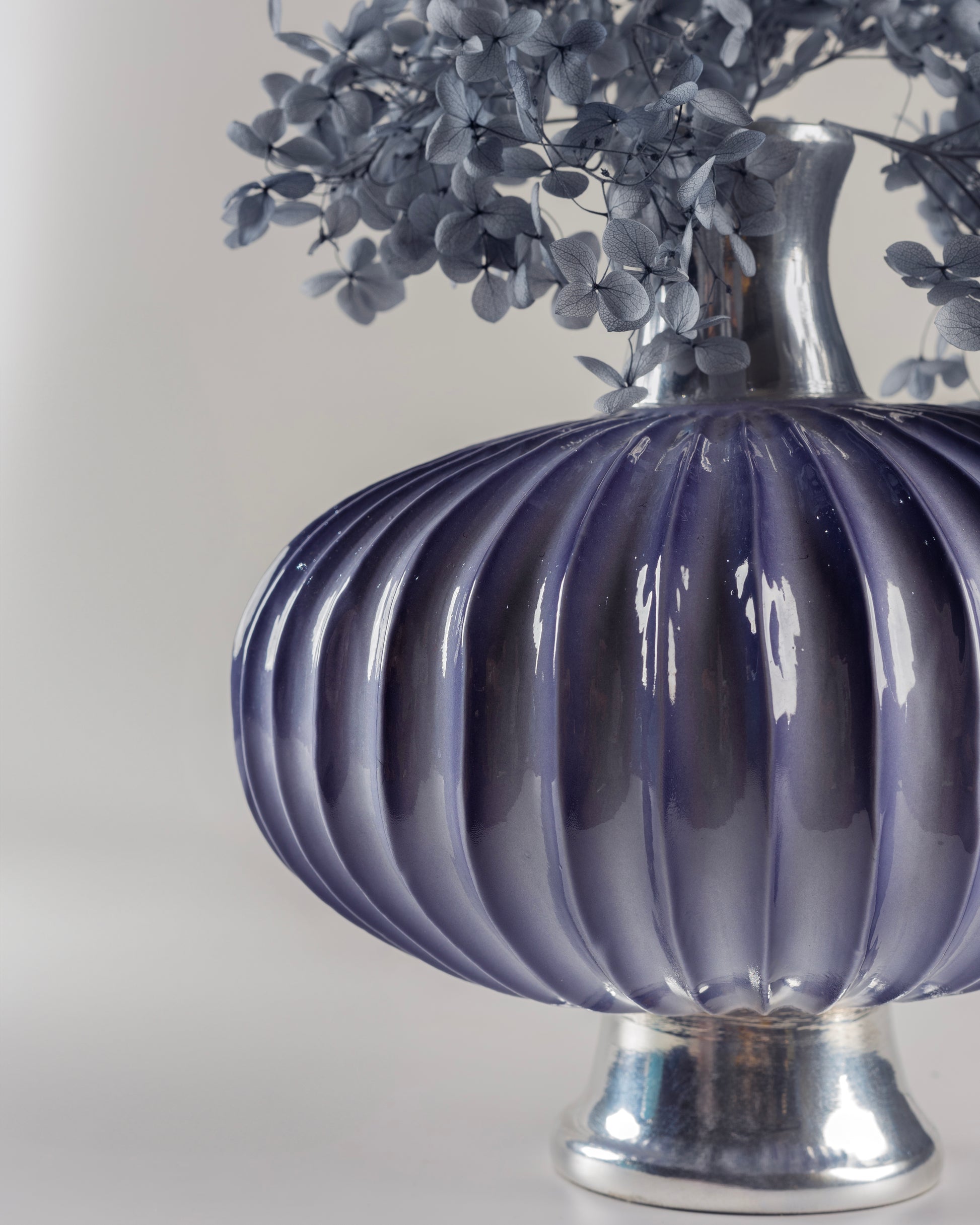 Bellow - designer tiered metal bowl for contemporary luxury home decor by OLKAP