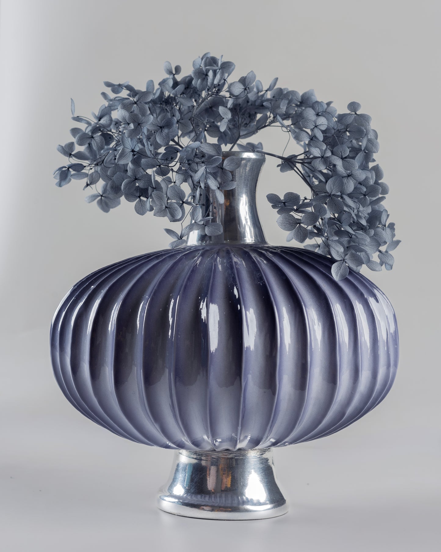 Bellow - designer tiered metal bowl for contemporary luxury home decor by OLKAP