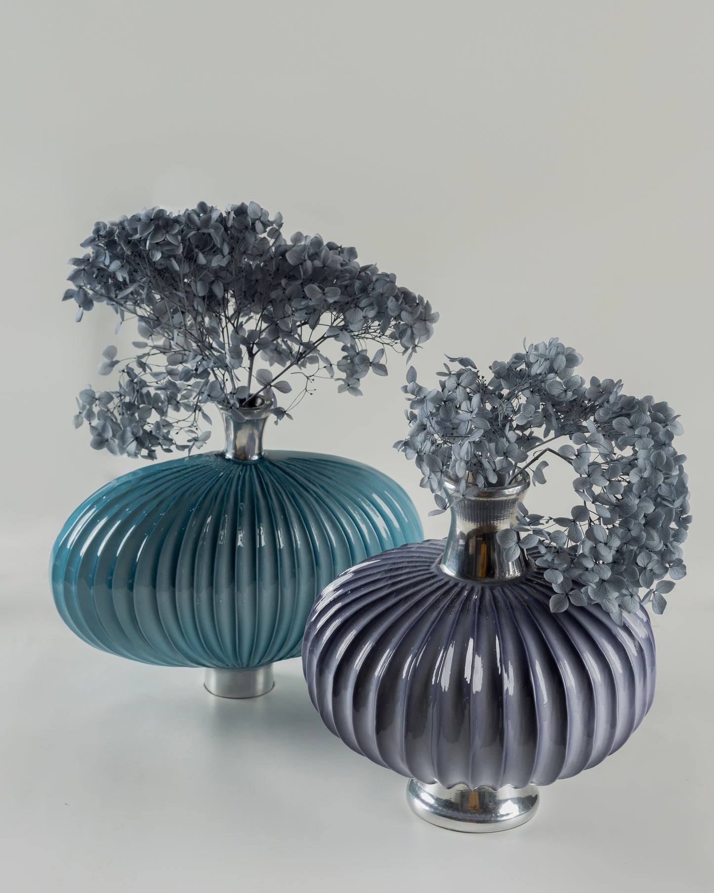 Bellow - designer tiered metal bowl for contemporary luxury home decor by OLKAP