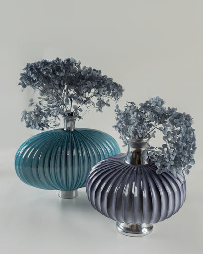 Bellow - designer tiered metal bowl for contemporary luxury home decor by OLKAP