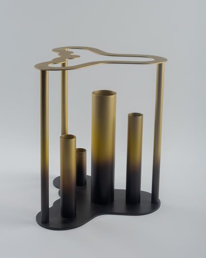 Blaze - designer contemporary metal accent piece for luxury home decor by Olkap