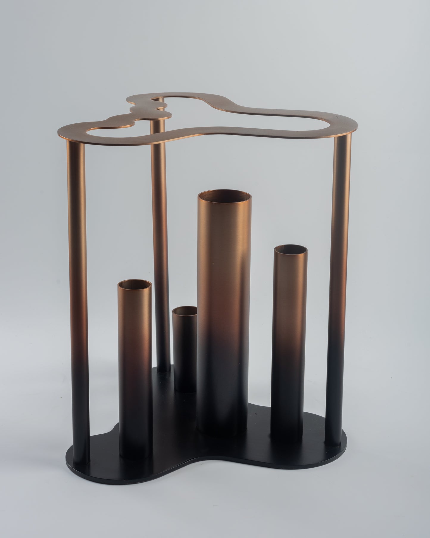 Blaze - designer contemporary metal accent piece for luxury home decor by Olkap