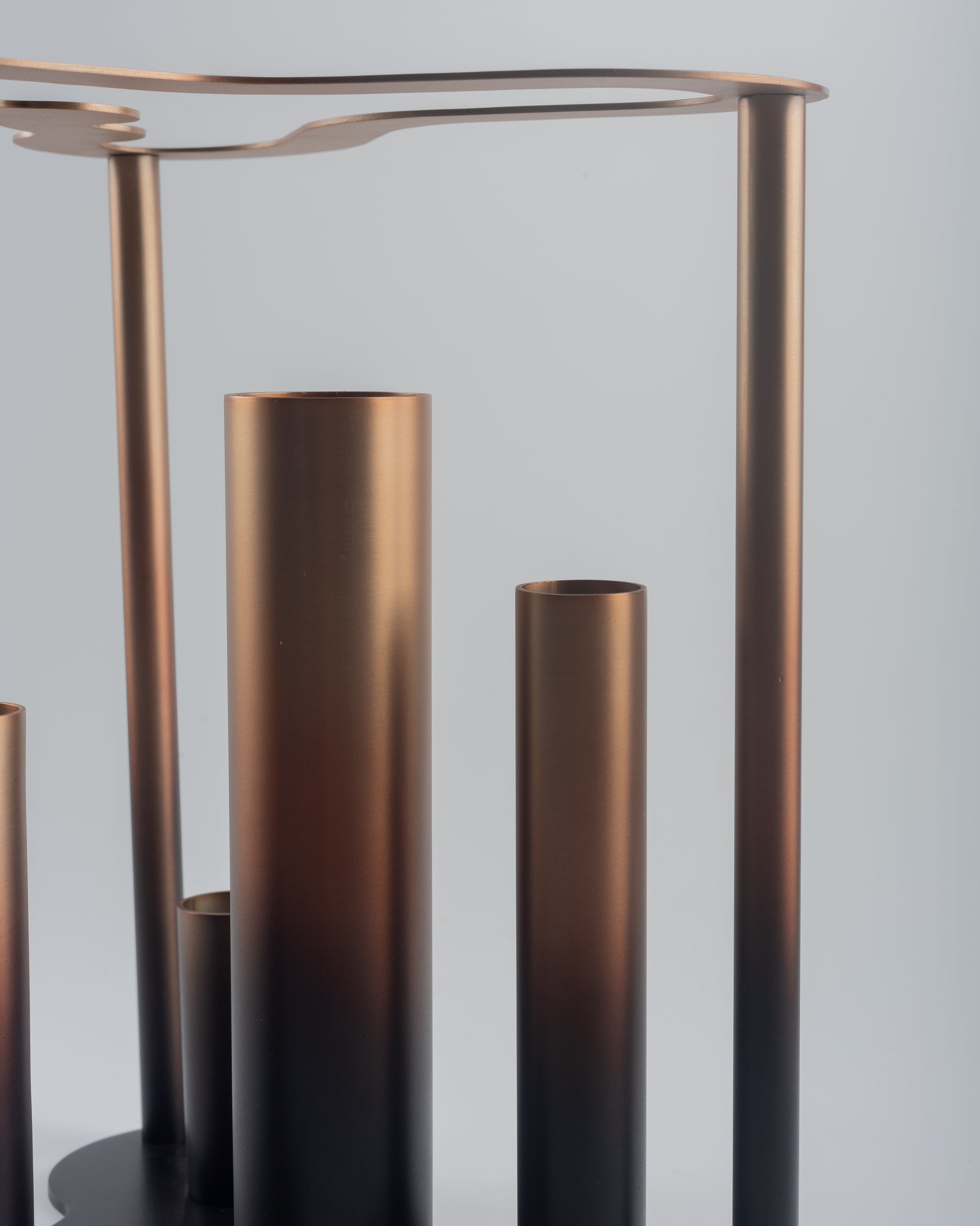 Blaze - designer contemporary metal accent piece for luxury home decor by Olkap