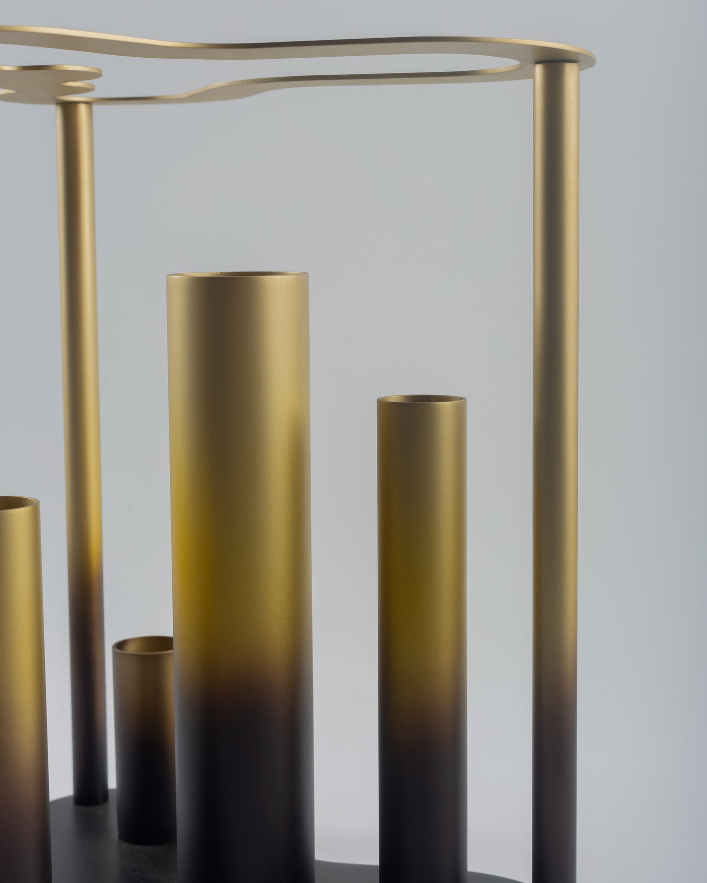 Blaze - designer contemporary metal accent piece for luxury home decor by Olkap