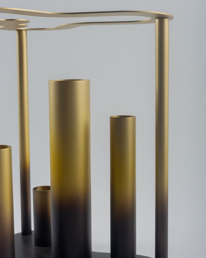 Blaze - designer contemporary metal accent piece for luxury home decor by Olkap