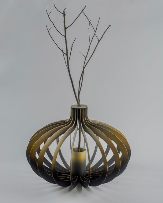 Bloom - designer metal art piece for contemporary luxury home decor by OLKAP