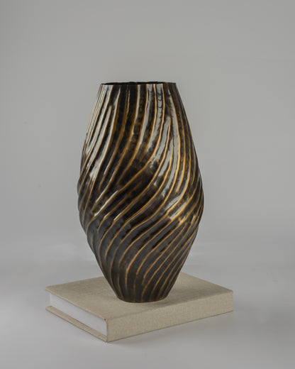 Cascade - designer tiered metal sculpture for contemporary luxury home decor by OLKAP