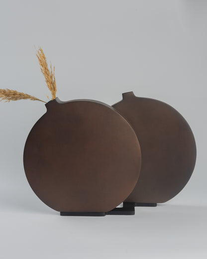 Circolo - designer circular metal accent for contemporary luxury home decor by OLKAP