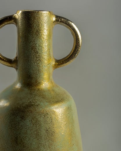 Clio - luxury tall metal vase for premium contemporary home decor by Olkap