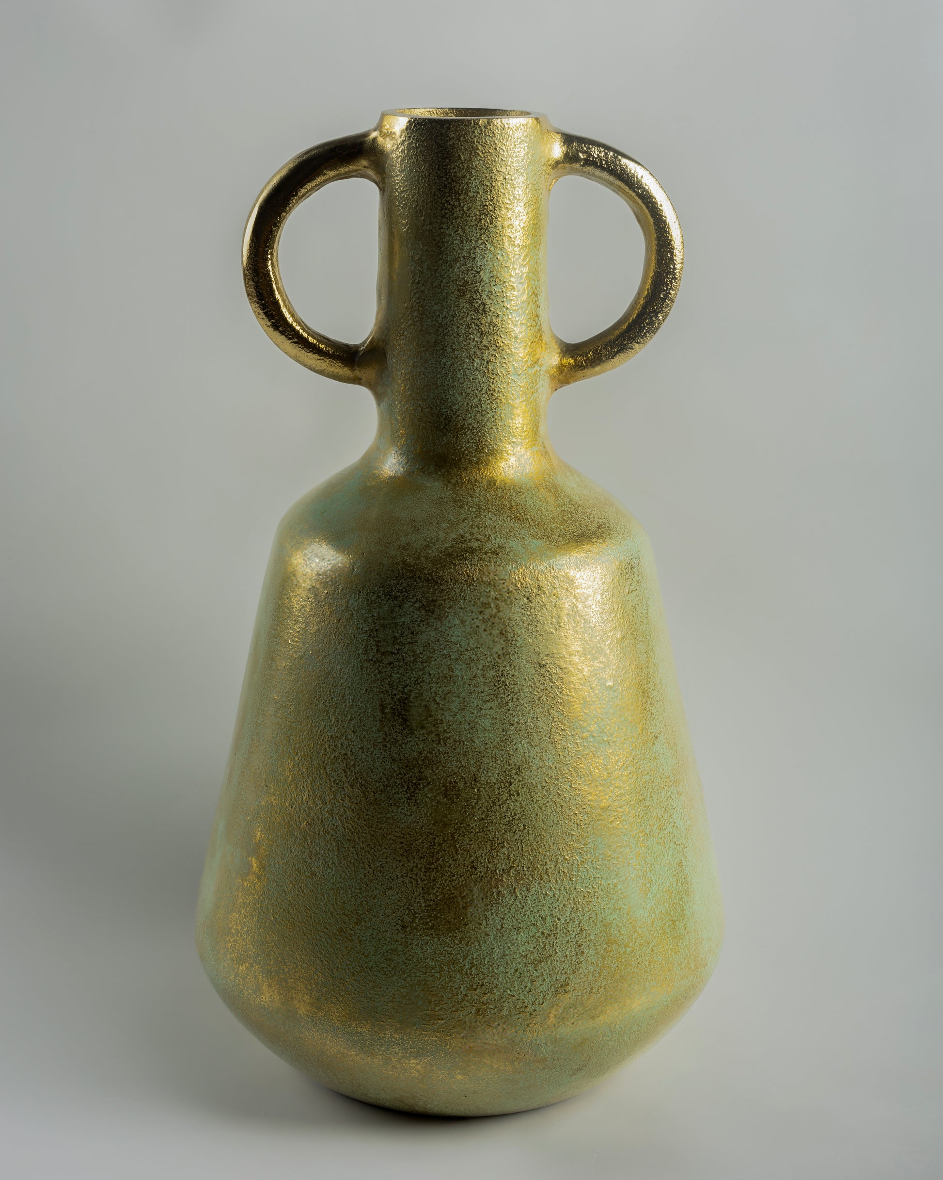 Clio - luxury tall metal vase for premium contemporary home decor by Olkap