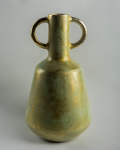 Clio - luxury tall metal vase for premium contemporary home decor by Olkap