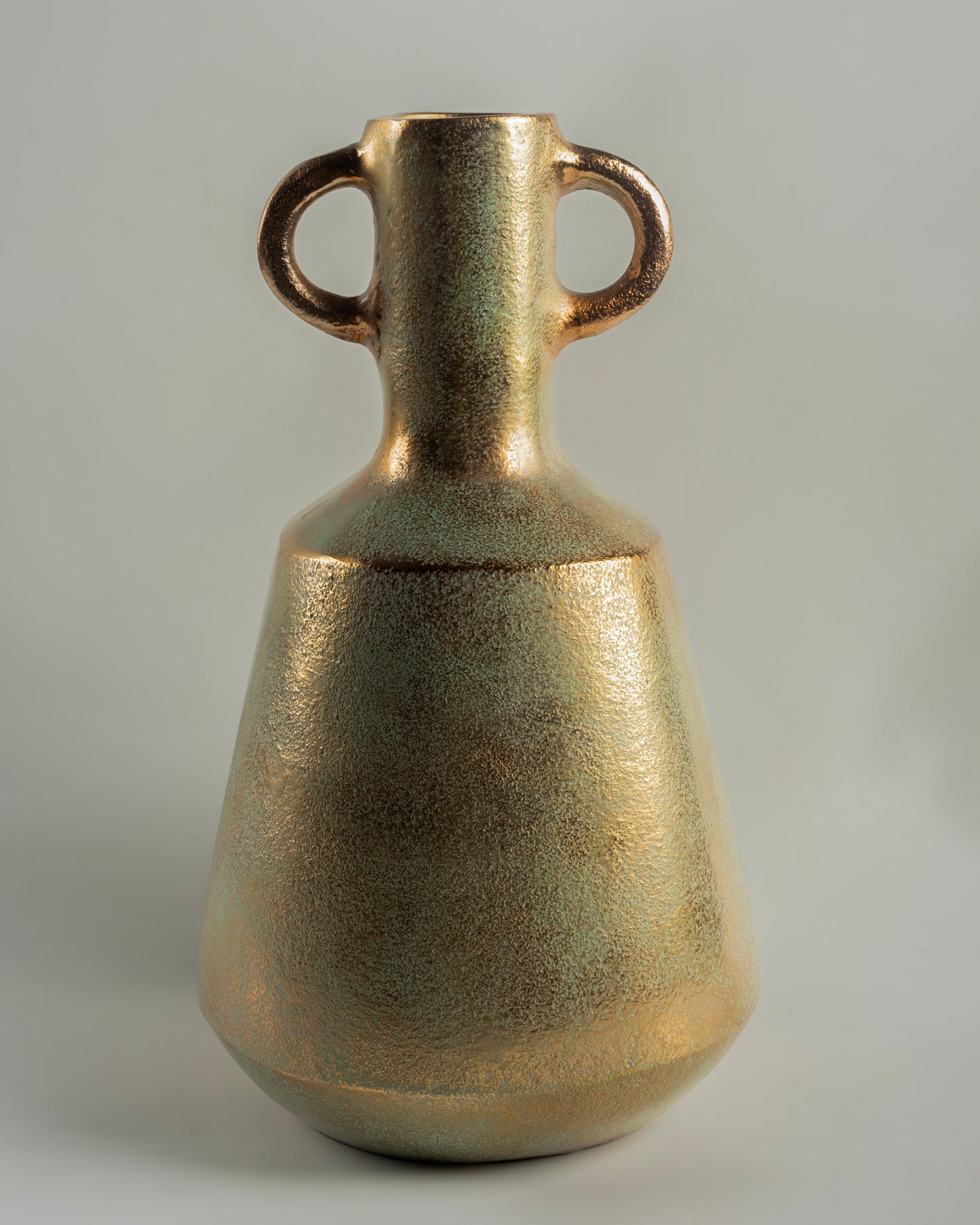 Clio - luxury tall metal vase for premium contemporary home decor by Olkap