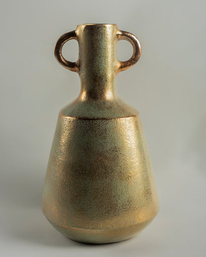 Clio - luxury tall metal vase for premium contemporary home decor by Olkap