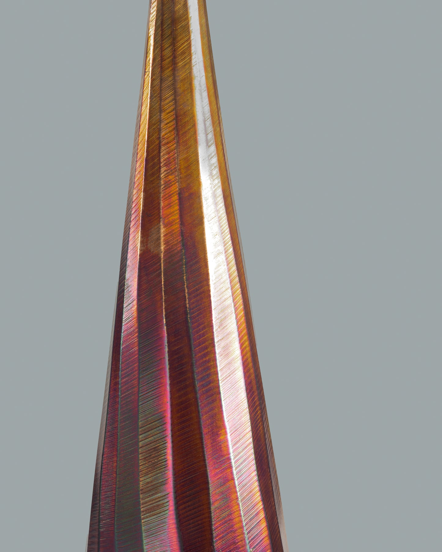 Cone - designer minimalist metal sculpture for contemporary luxury home decor by Olkap