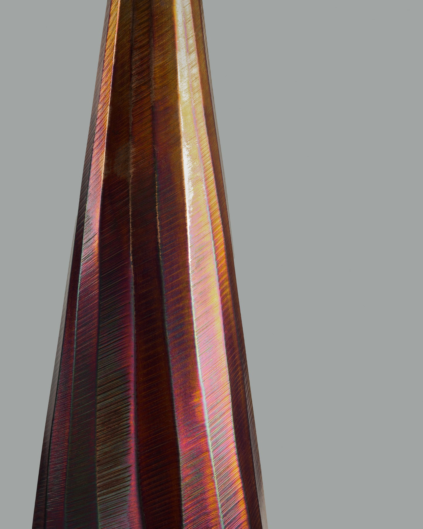 Cone - designer minimalist metal sculpture for contemporary luxury home decor by Olkap