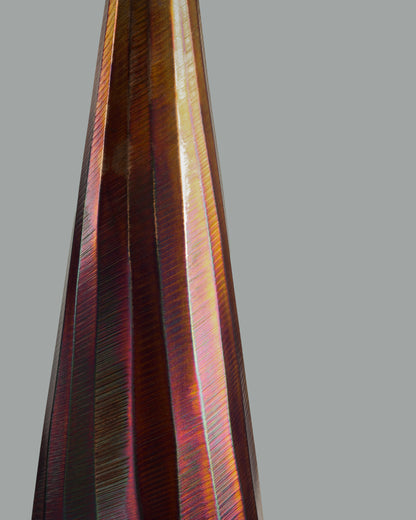 Cone - designer minimalist metal sculpture for contemporary luxury home decor by Olkap