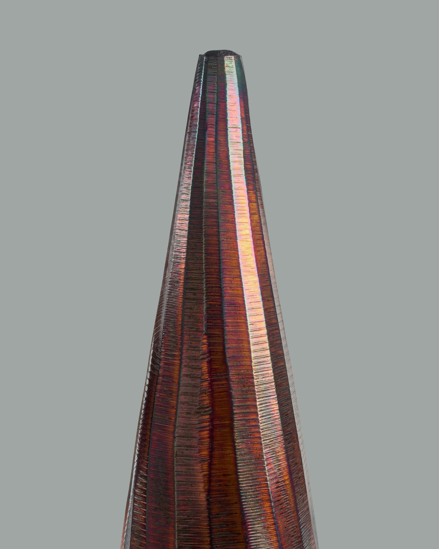 Cone - designer minimalist metal sculpture for contemporary luxury home decor by Olkap