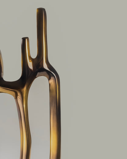 Connexus - designer abstract metal sculpture for contemporary luxury home decor by Olkap