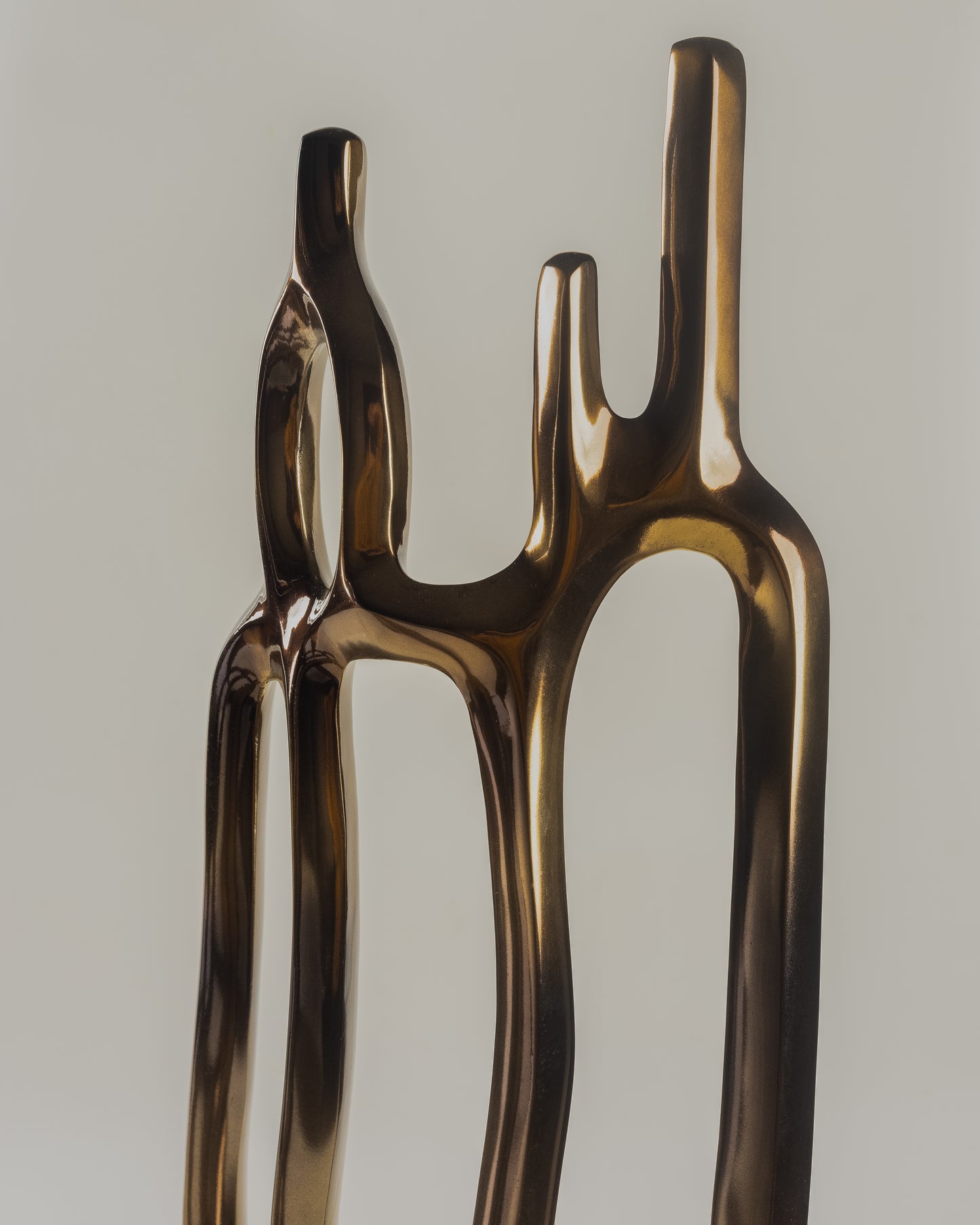 Connexus - designer abstract metal sculpture for contemporary luxury home decor by Olkap