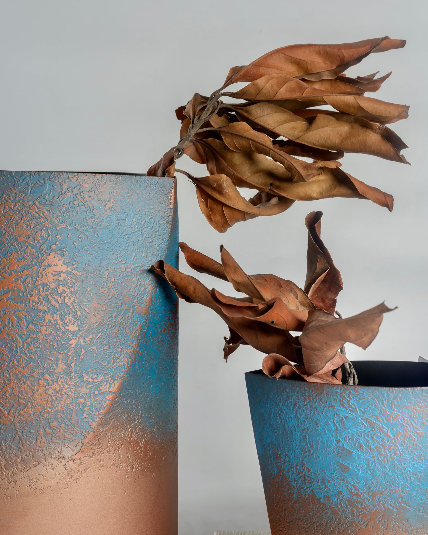 Dusk - designer ombre finish metal accent for contemporary home decor by Olkap