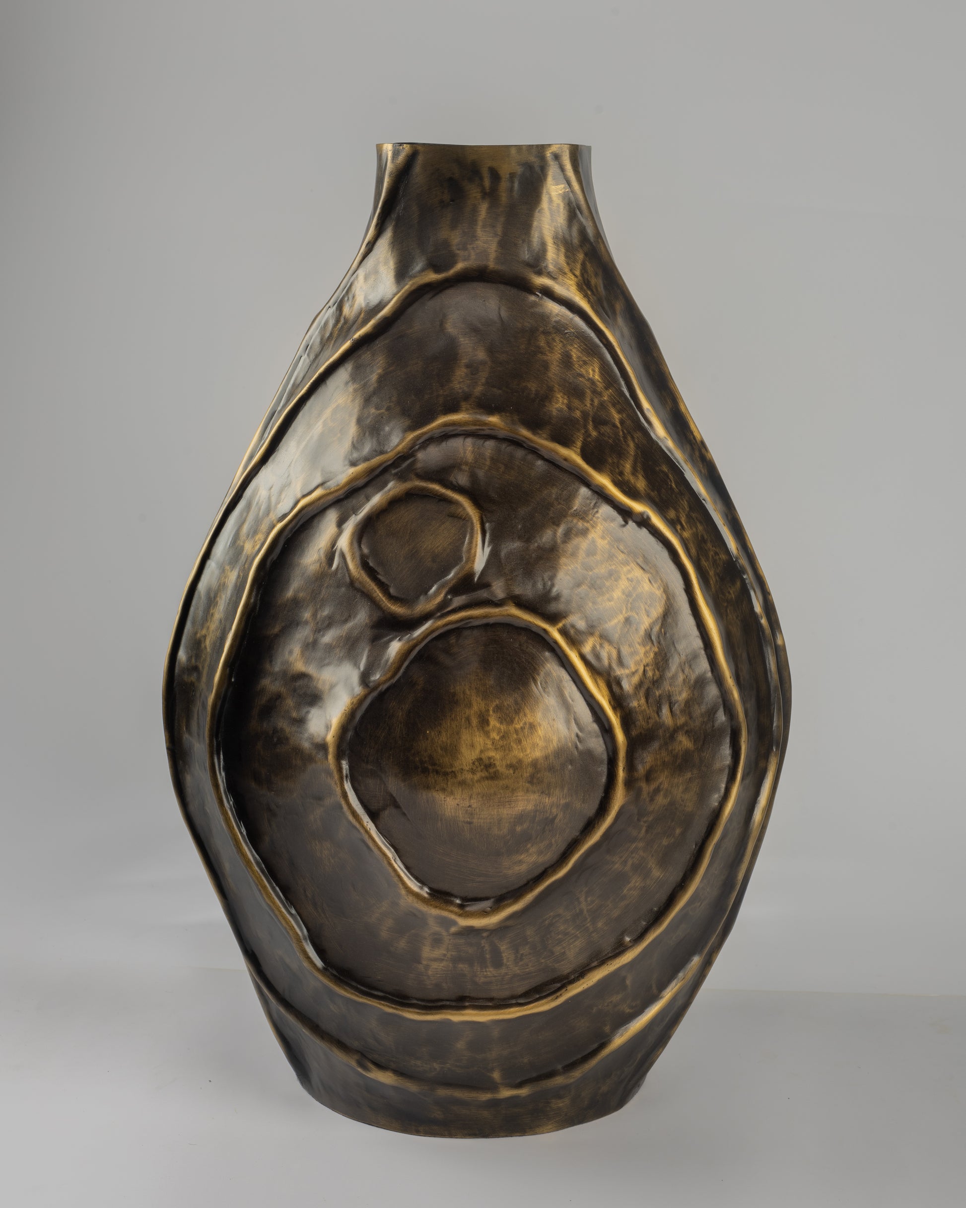 Gliss - designer ribbed metal storage box for contemporary luxury home decor by OLKAP