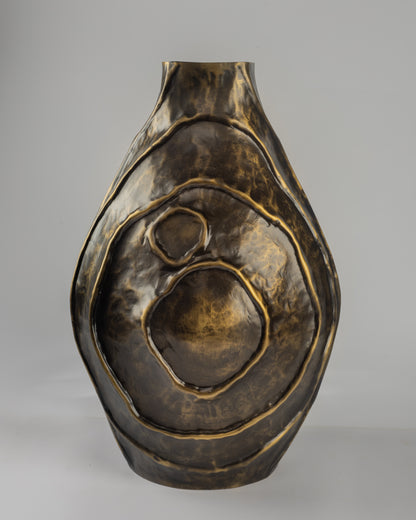 Gliss - designer ribbed metal storage box for contemporary luxury home decor by OLKAP