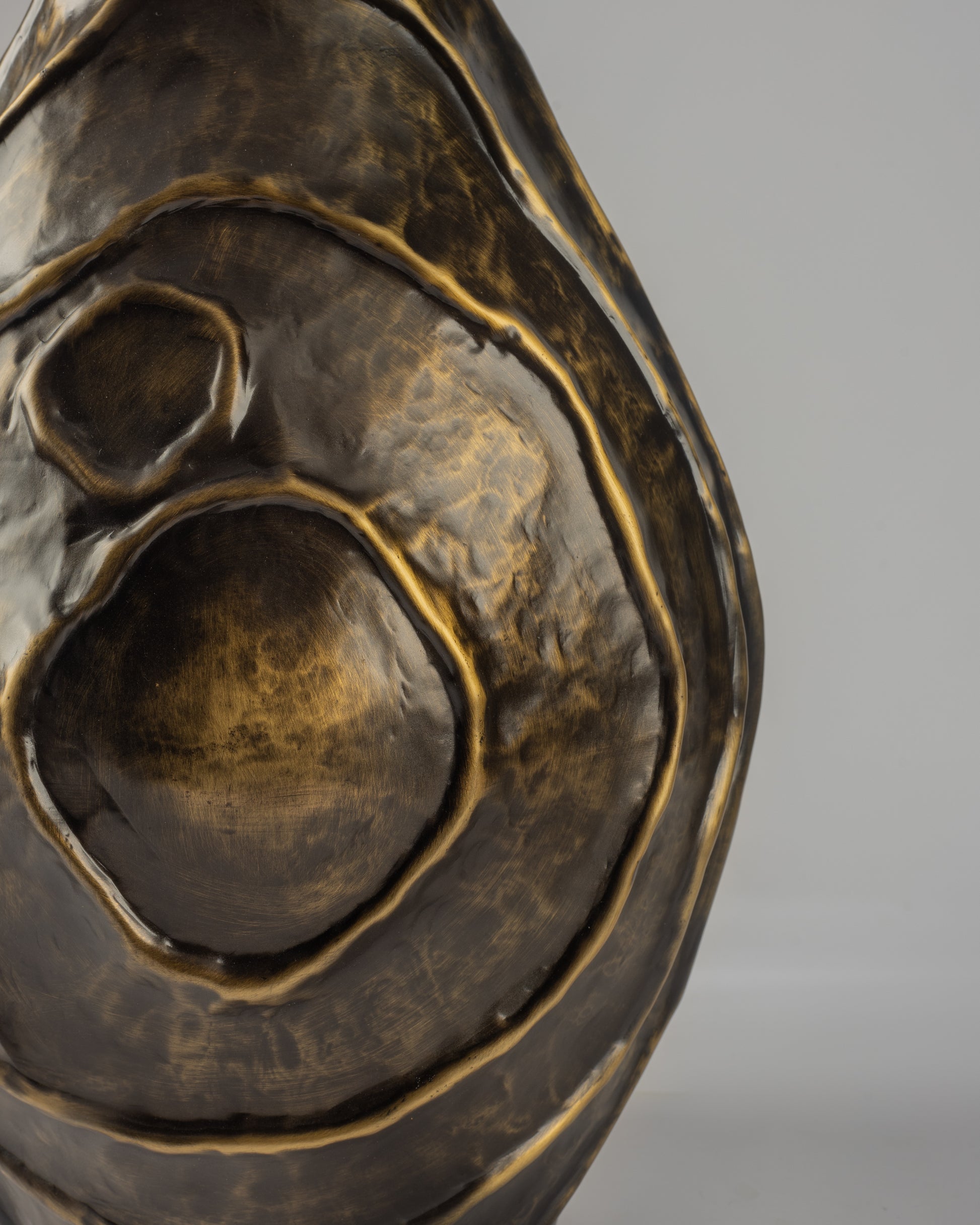 Gliss - designer ribbed metal storage box for contemporary luxury home decor by OLKAP