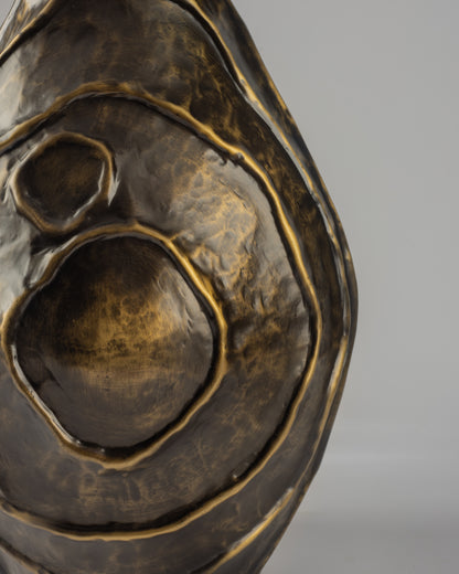 Gliss - designer ribbed metal storage box for contemporary luxury home decor by OLKAP