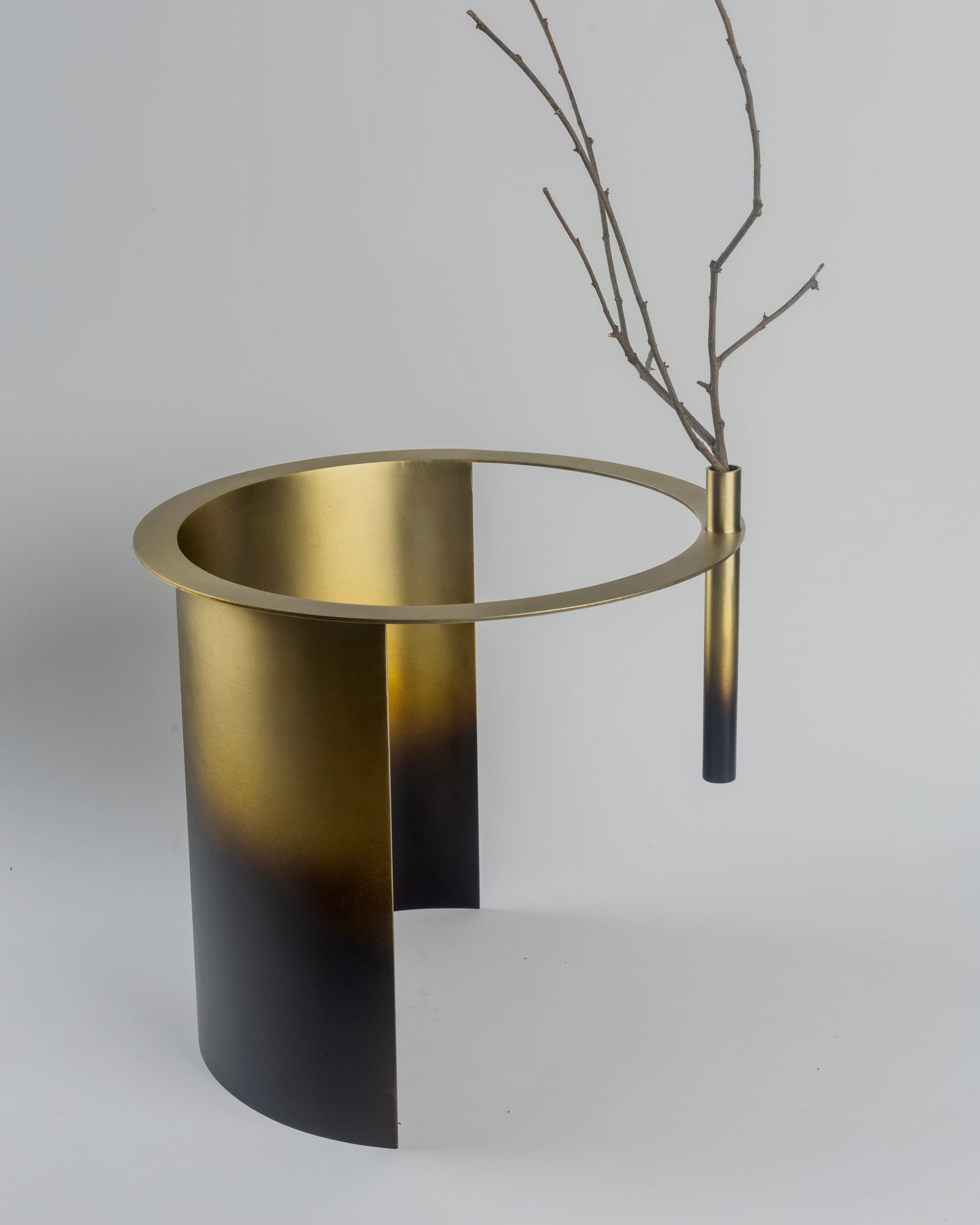 Halo - designer decorative metal ring sculpture for contemporary home decor by OLKAP