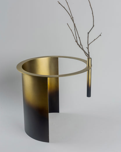 Halo - designer decorative metal ring sculpture for contemporary home decor by OLKAP