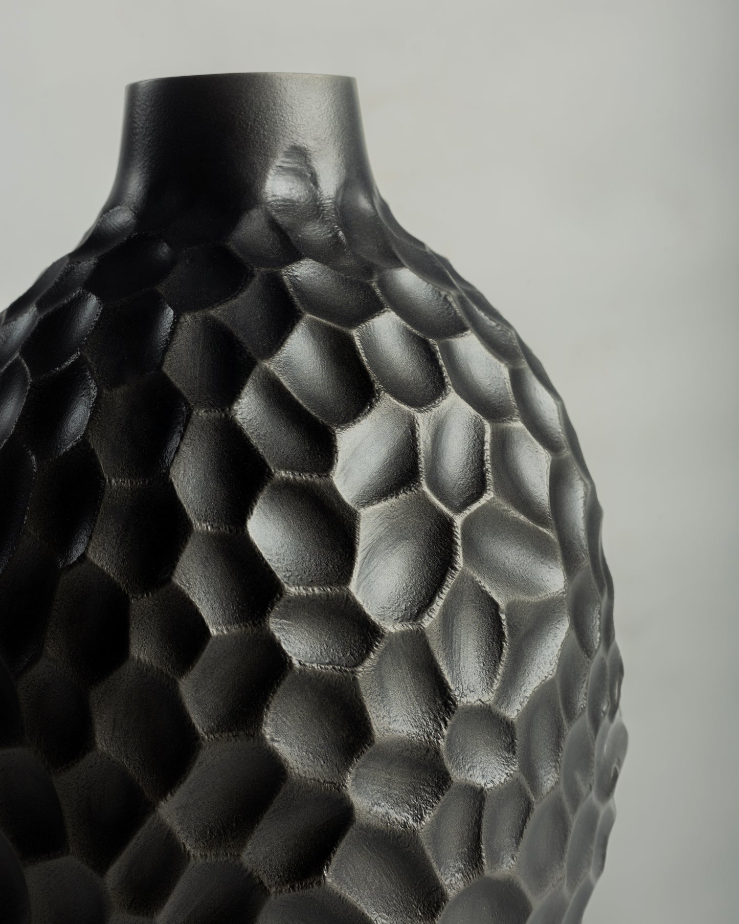 Hive - designer geometric metal bowl for contemporary luxury home decor by Olkap