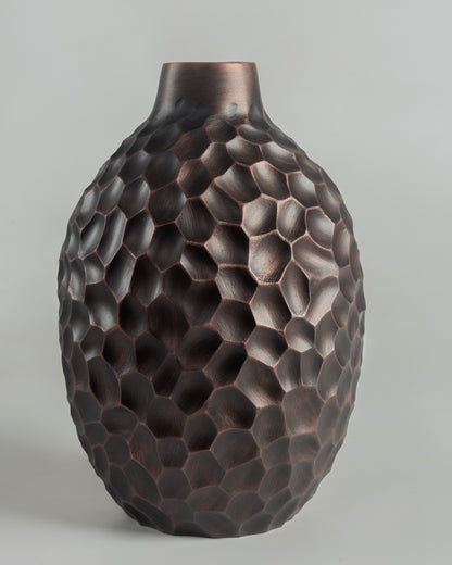 Hive - designer geometric metal bowl for contemporary luxury home decor by Olkap