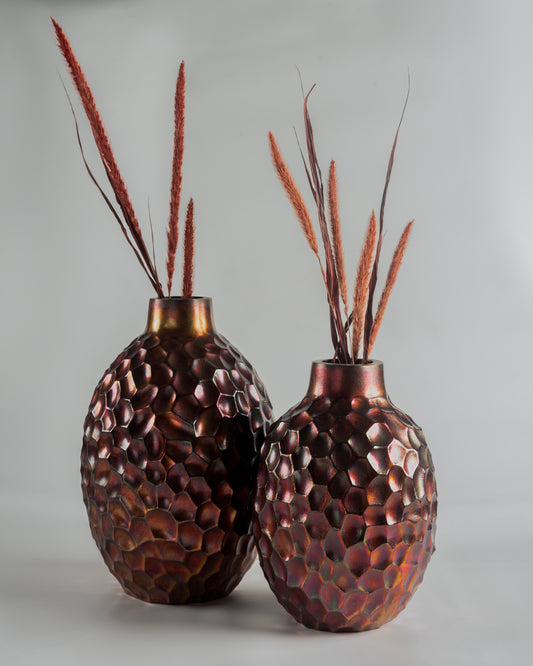 Hive - designer geometric metal bowl for contemporary luxury home decor by Olkap