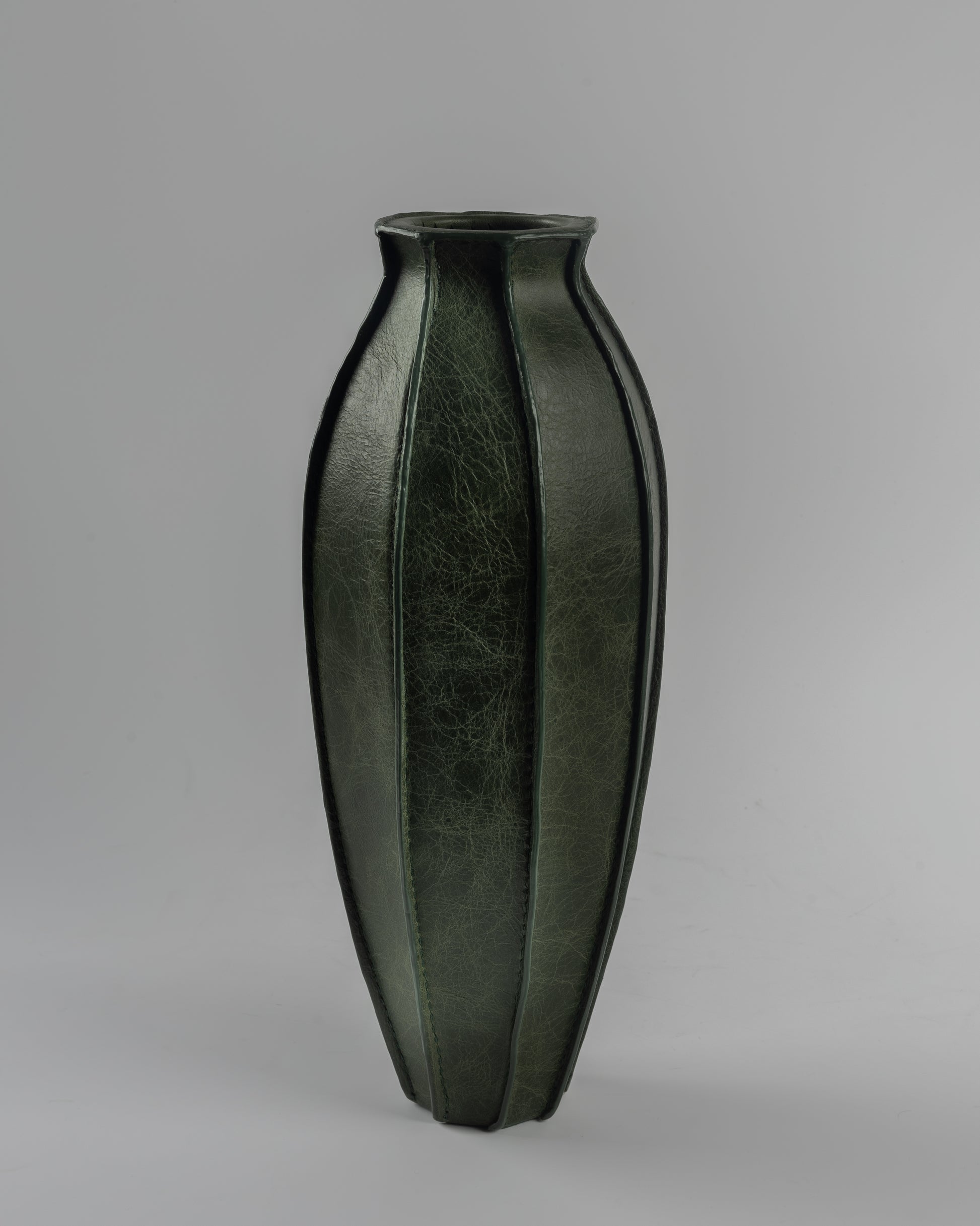 Ignis Leather - luxury metal and leather accent for premium home decor by OLKAP