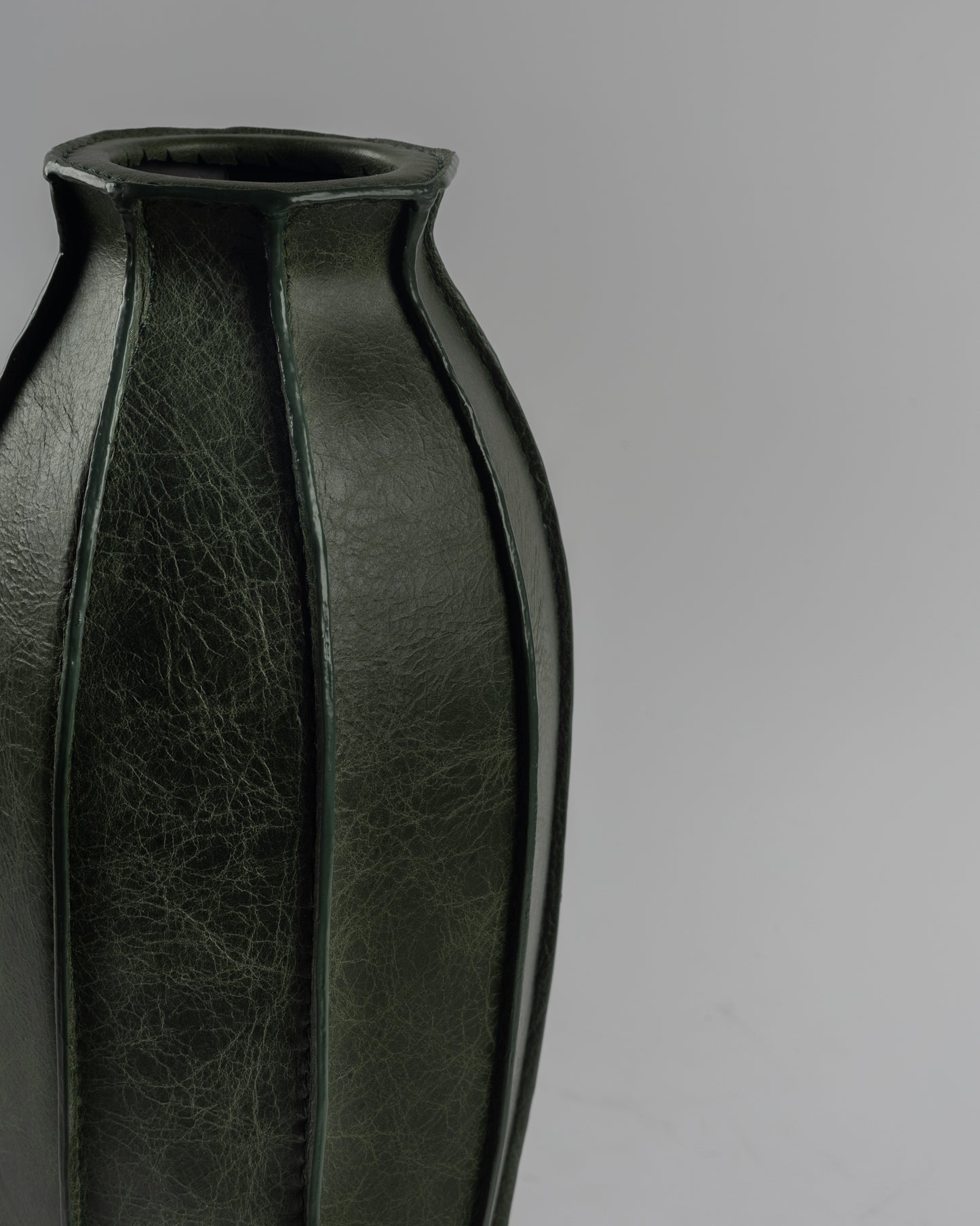 Ignis Leather - luxury metal and leather accent for premium home decor by OLKAP