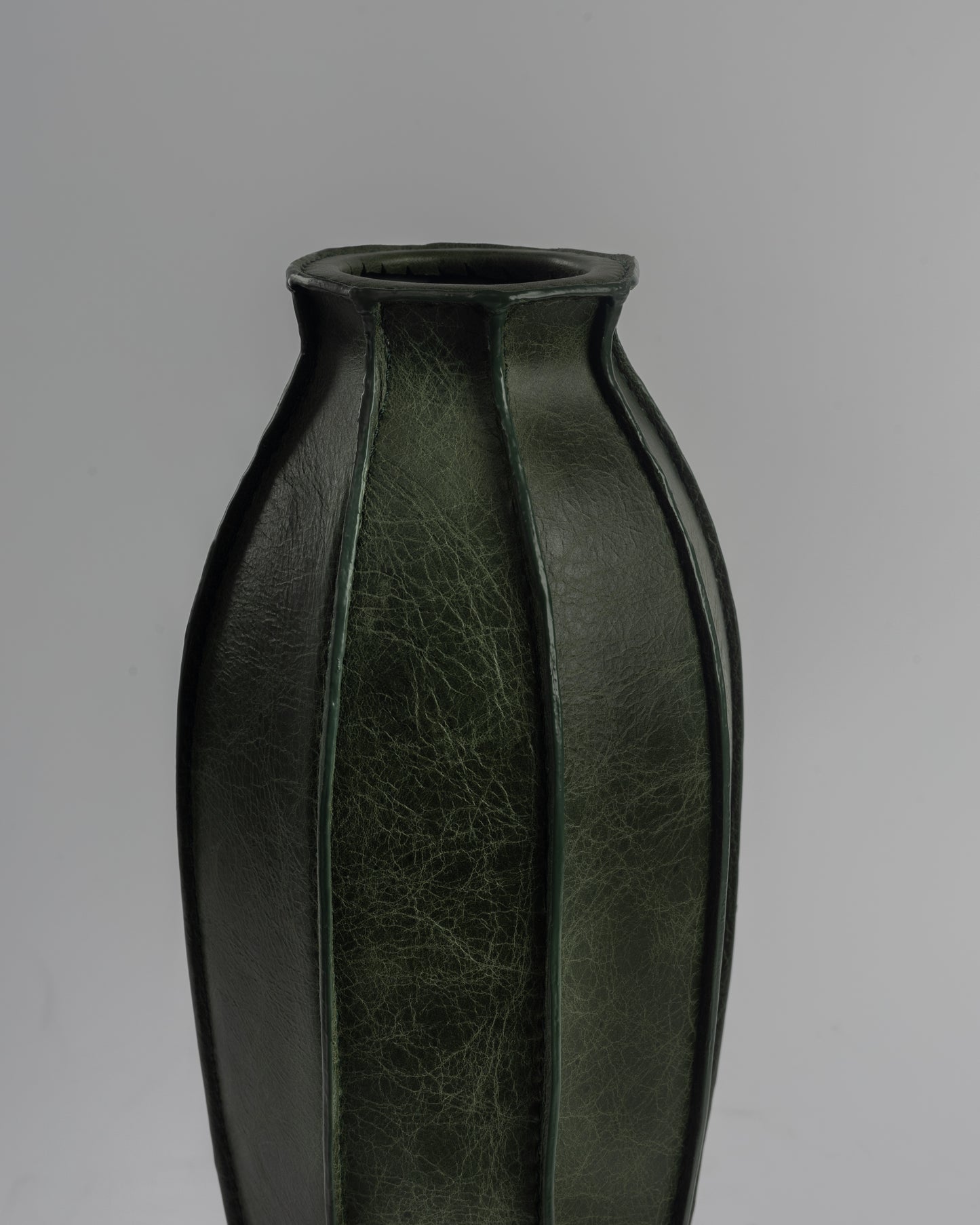 Ignis Leather - luxury metal and leather accent for premium home decor by OLKAP