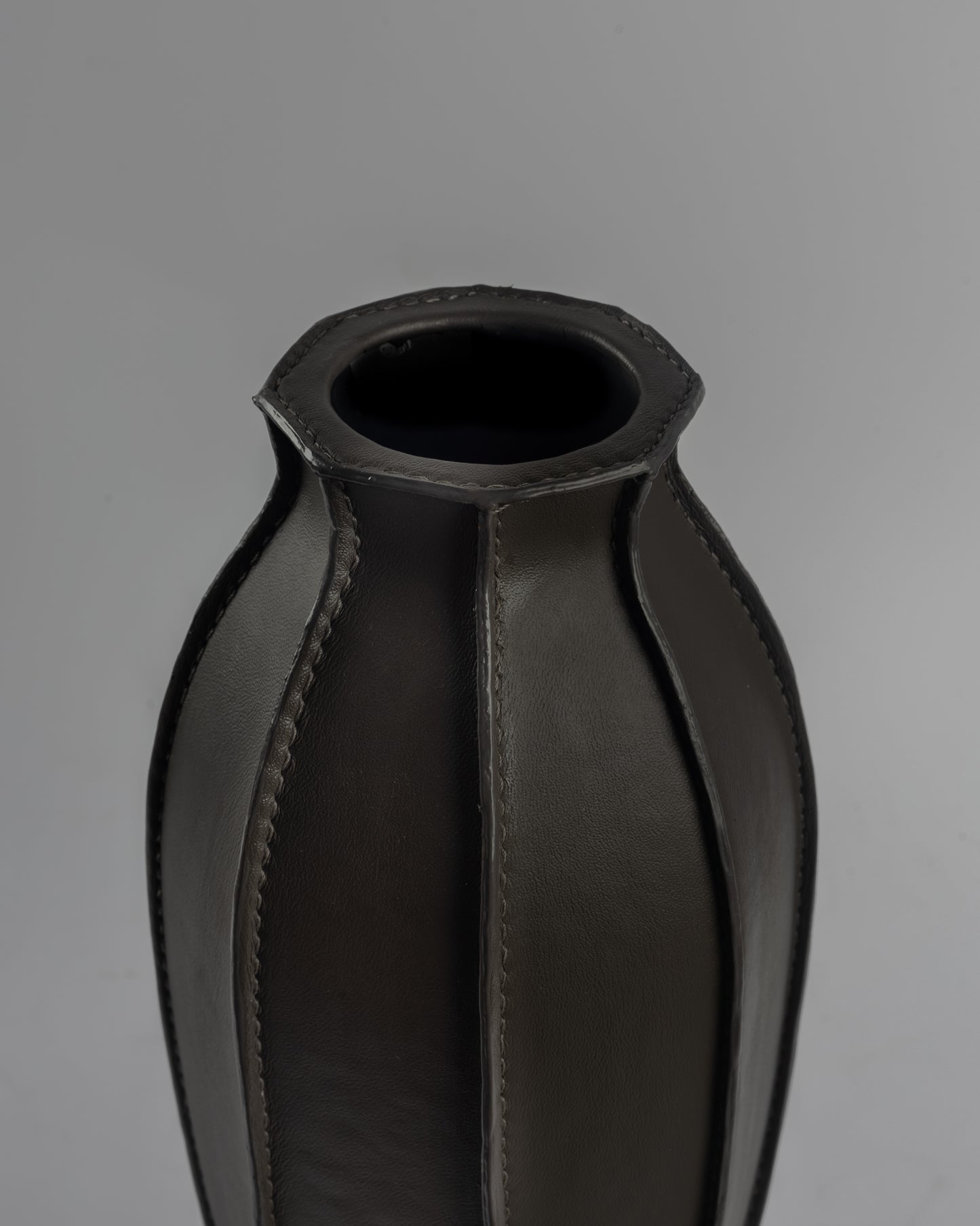 Ignis Leather - luxury metal and leather accent for premium home decor by OLKAP