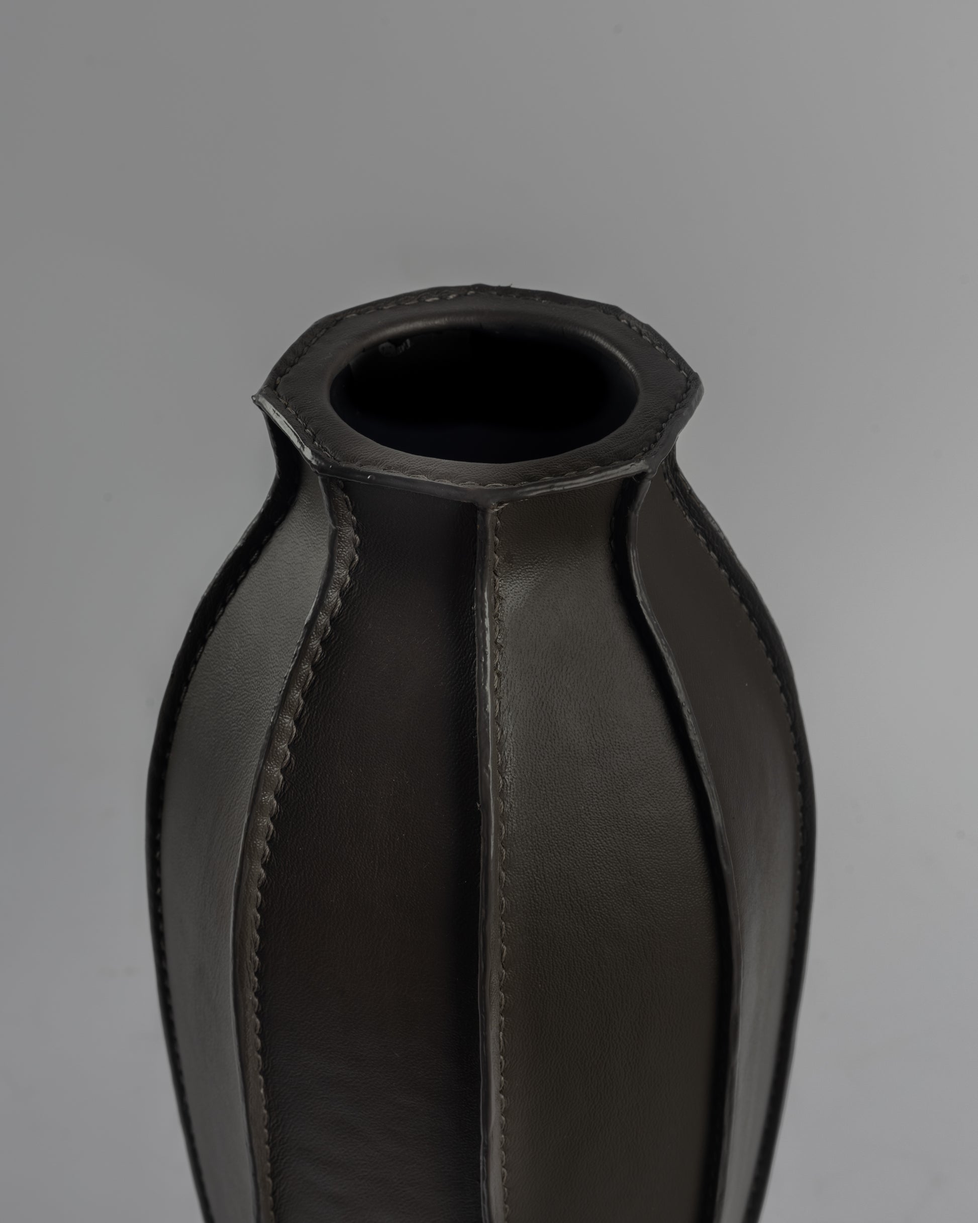 Ignis Leather - luxury metal and leather accent for premium home decor by OLKAP