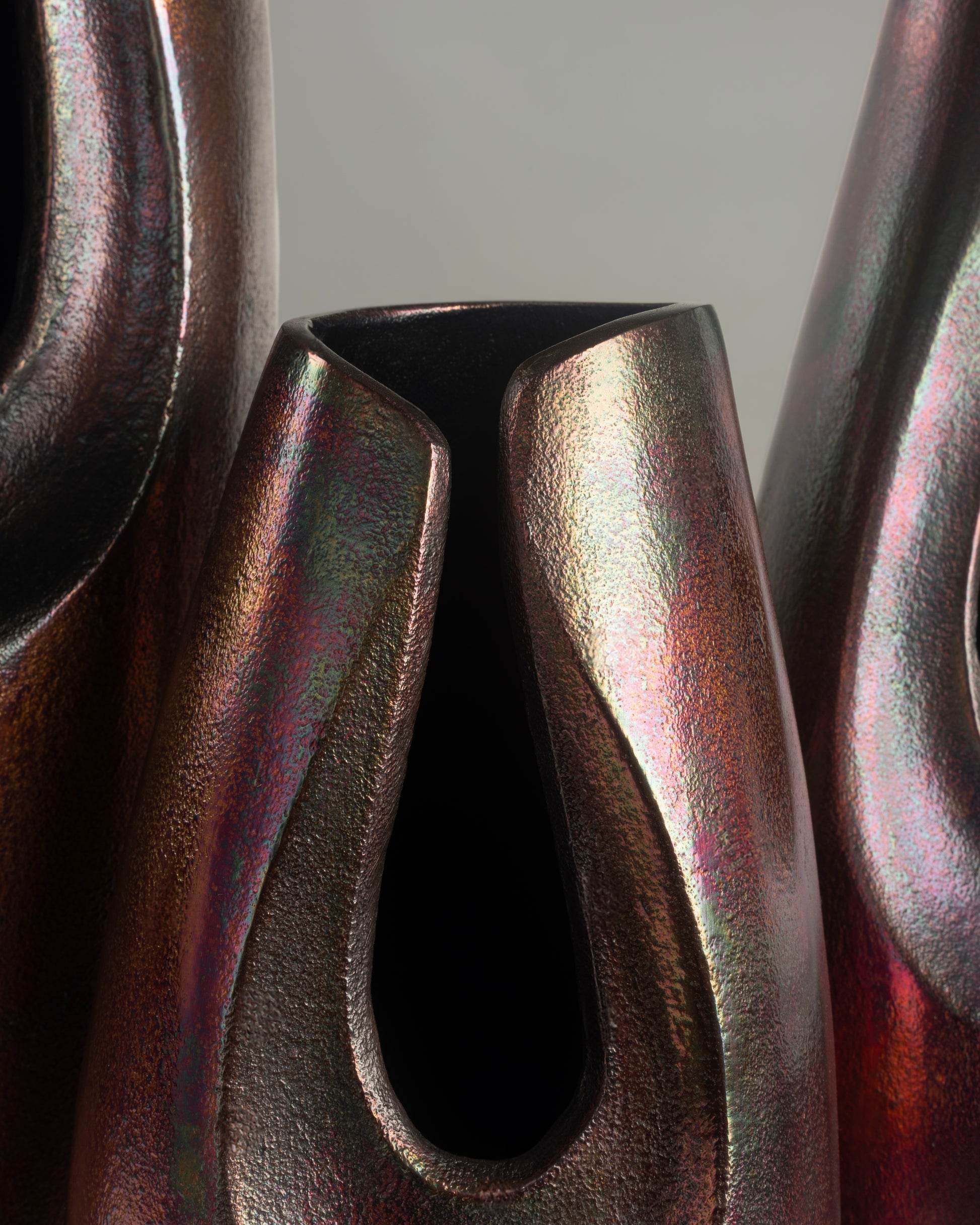 Iris - high-end artistic metal wall art for luxury home decor by Olkap