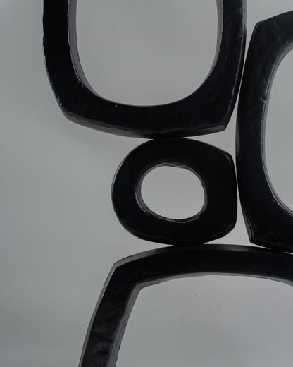 Le Corb OOO - designer metal sphere sculpture for contemporary luxury home decor by Olkap