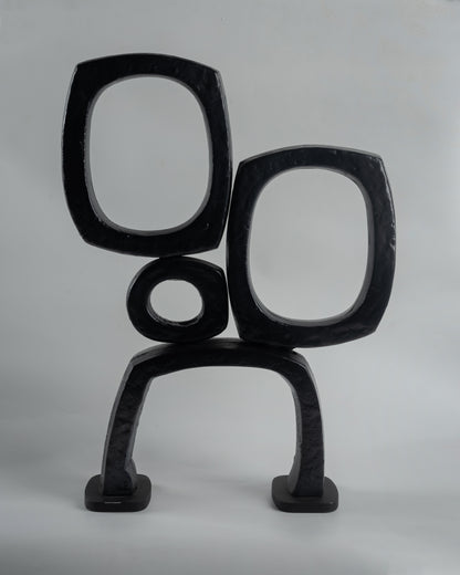 Le Corb OOO - designer metal sphere sculpture for contemporary luxury home decor by Olkap