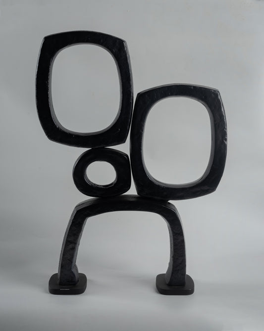 Le Corb OOO - designer metal sphere sculpture for contemporary luxury home decor by Olkap